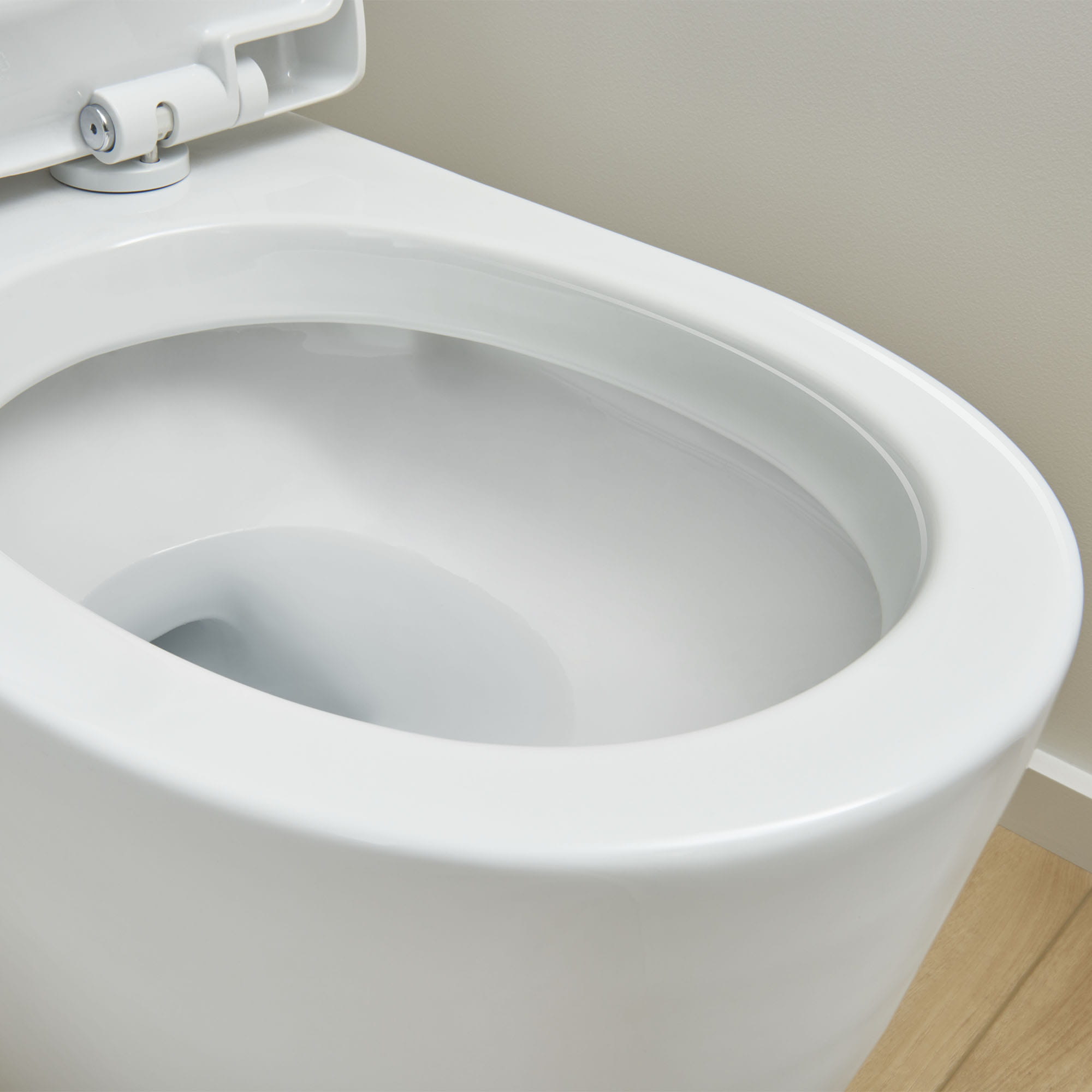 Toilette allongée en deux pièces, Hauteur idéale avec chasse double et siège inclus, 4,8 lpc (1,28 gpc)